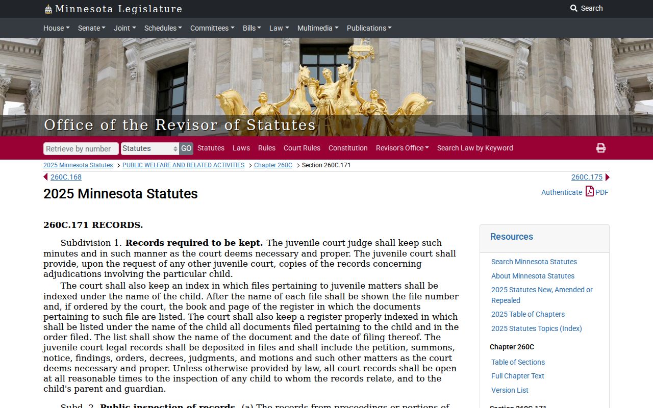 Lake City court docket search juvenile record access rule